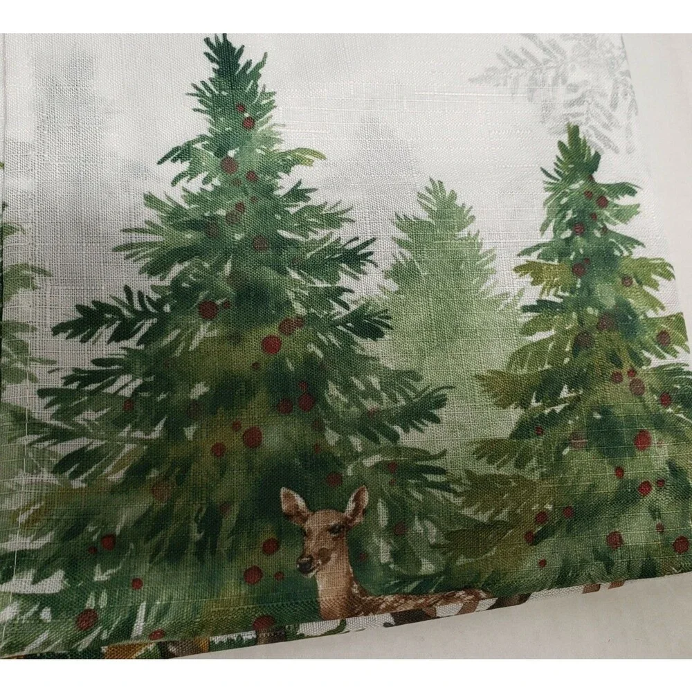 Printed Linen Tablecloth 52